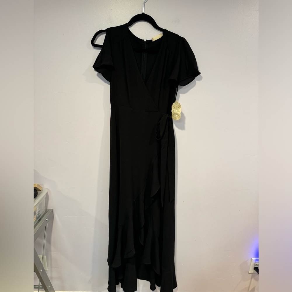 Altar’d State long black vneck dress